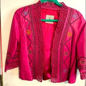 Double D ranch embroidered jacket